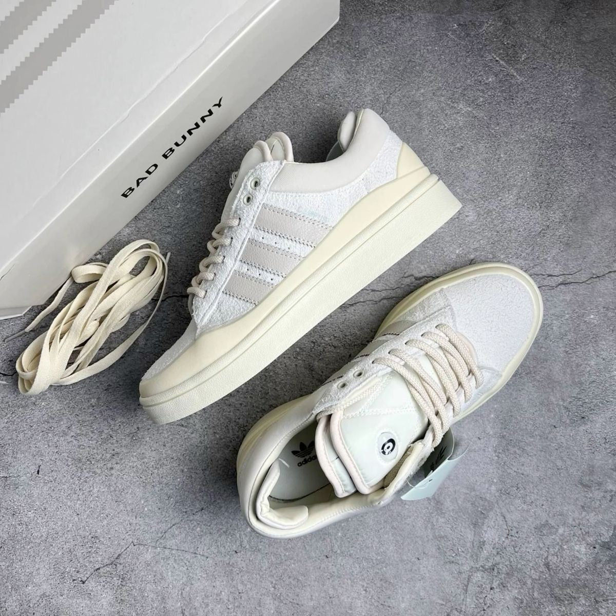 Adidas Campus Bad Bunny ‘Cream’ Sneakers