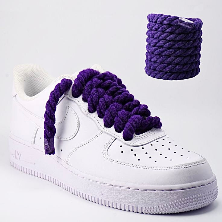 White Air Force 1 ‘Purple’ Rope Laces