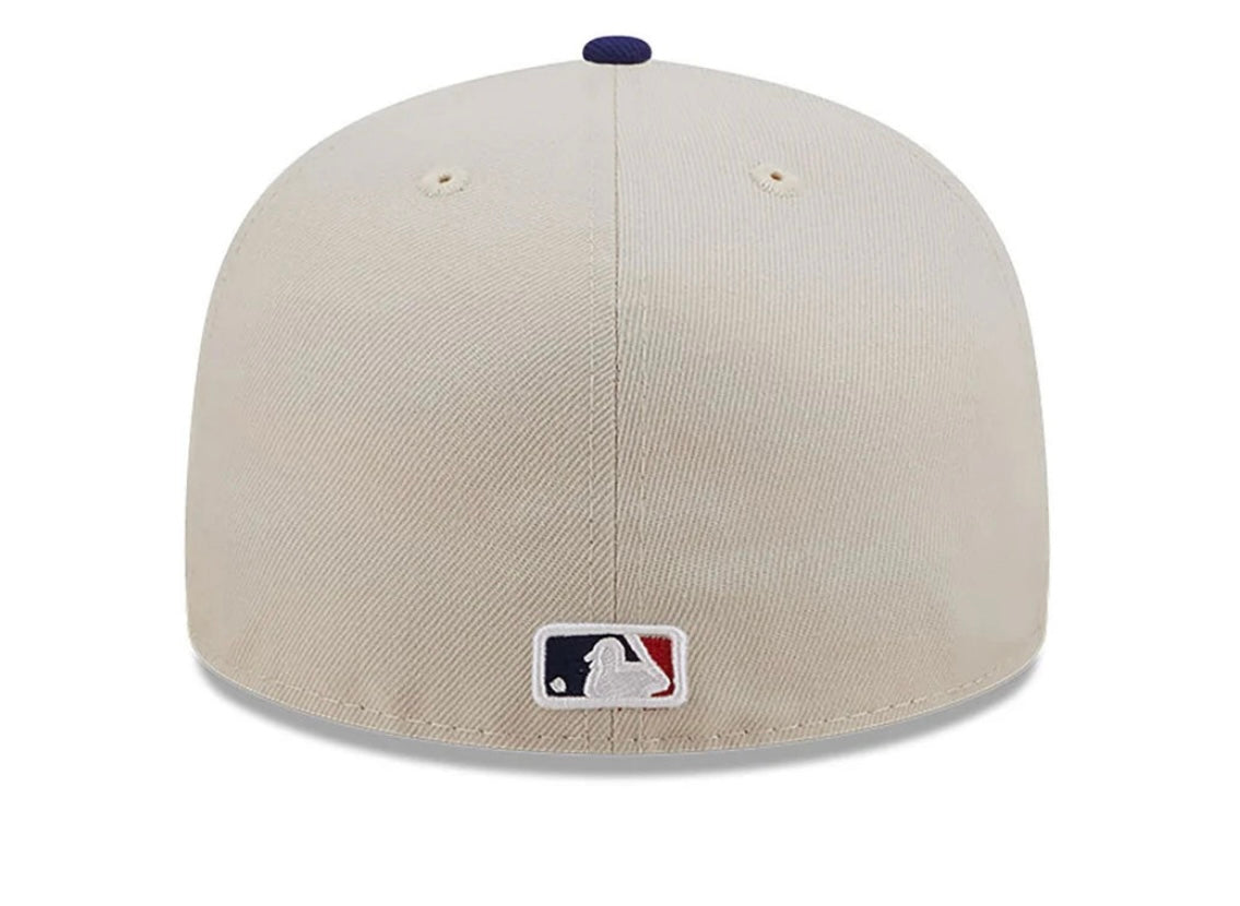 Los Angeles Dodgers World Class Back Patch 59FIFTY Gray/Royal Fitted Cap