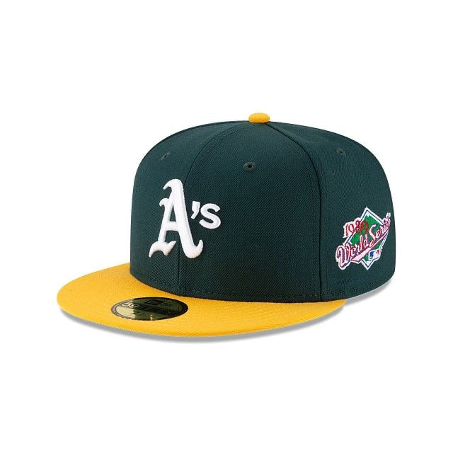 Athletics New Era 1989 World Series Wool 59FIFTY Fitted Cap - Green/Yellow