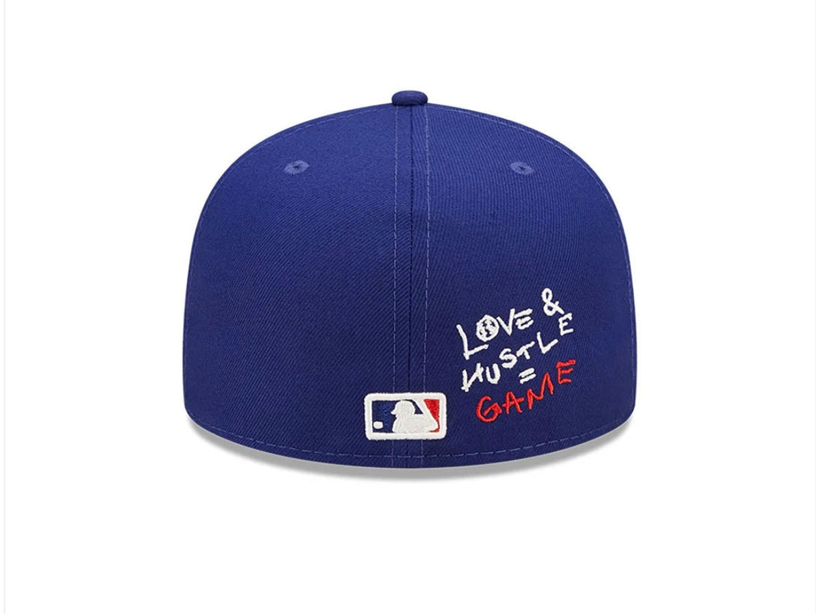 Los Angeles Dodgers New Era Team Heart 59FIFTY Blue Fitted Cap