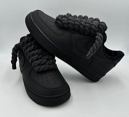 Black Air Force 1 ‘Black’ Rope Laces