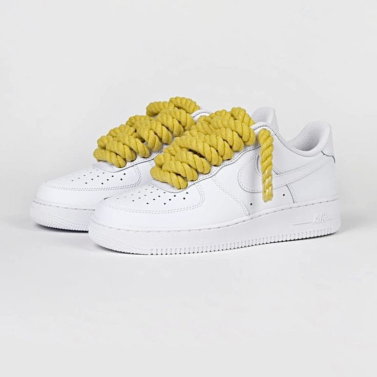White Air Force 1 ‘Yellow’ Rope Laces