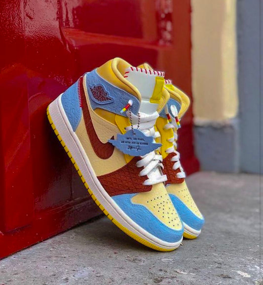 Air Jordan 1 Mid SE xMaison Chateau Rouge x "Fearless" sneakers