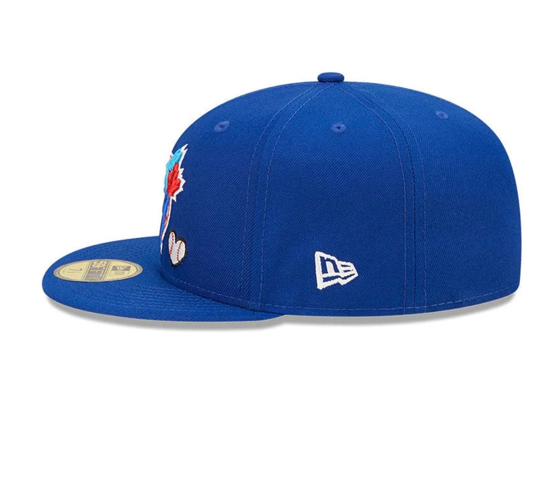 Toronto Blue Jays New Era Team Heart Side Patch 59FIFTY Fitted Cap